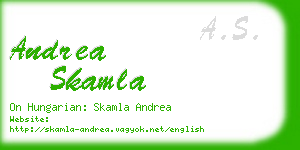 andrea skamla business card